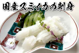 国産スミイカの刺身