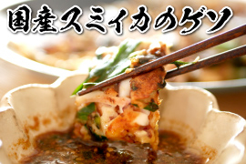 国産スミイカのゲソ