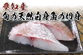 愛知県産旬の天然白身魚の切身