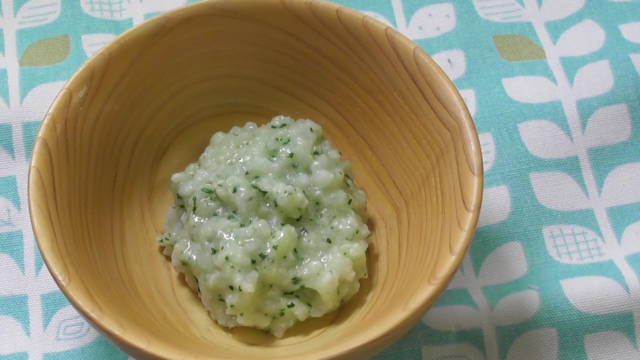 白身魚と小松菜の10倍粥 2.png